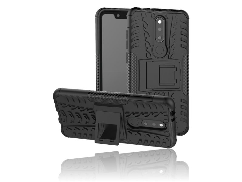 Armor TPU Cover m/ Kickstand til Nokia 5.1 Plus
