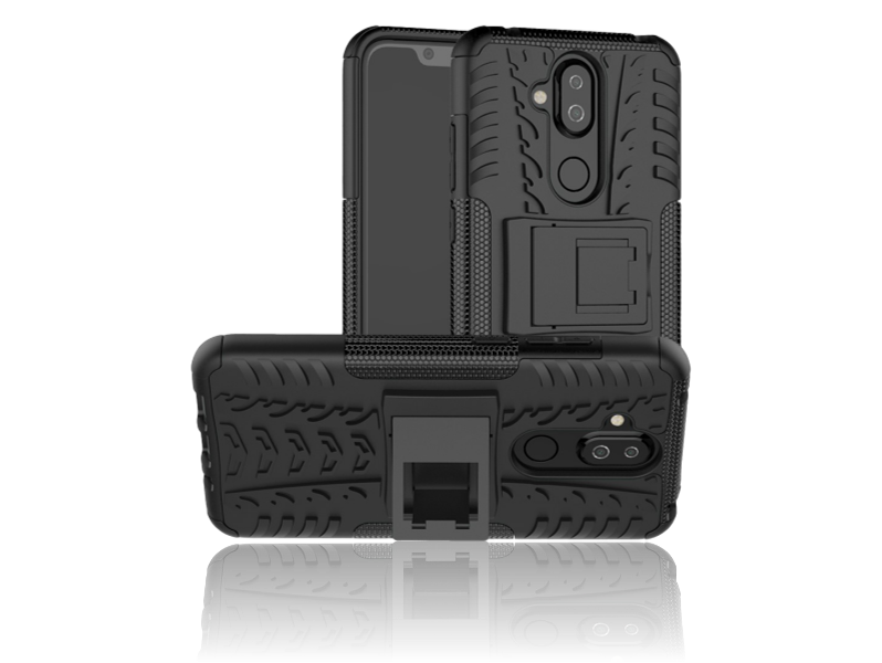 Armor TPU Cover m/ Kickstand til Nokia 8.1