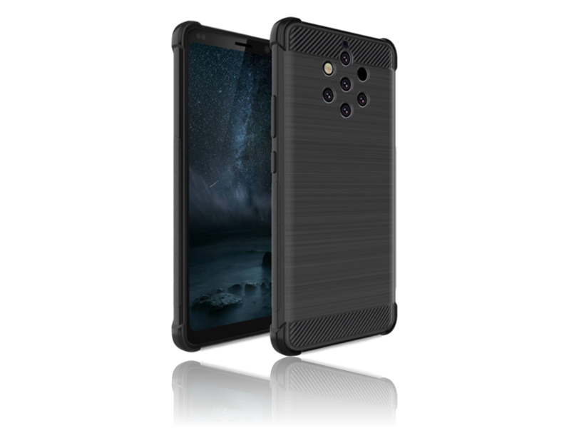 Carbon Fiber Tpu Cover Til Nokia 9 Pureview Nokia 9 Pureview