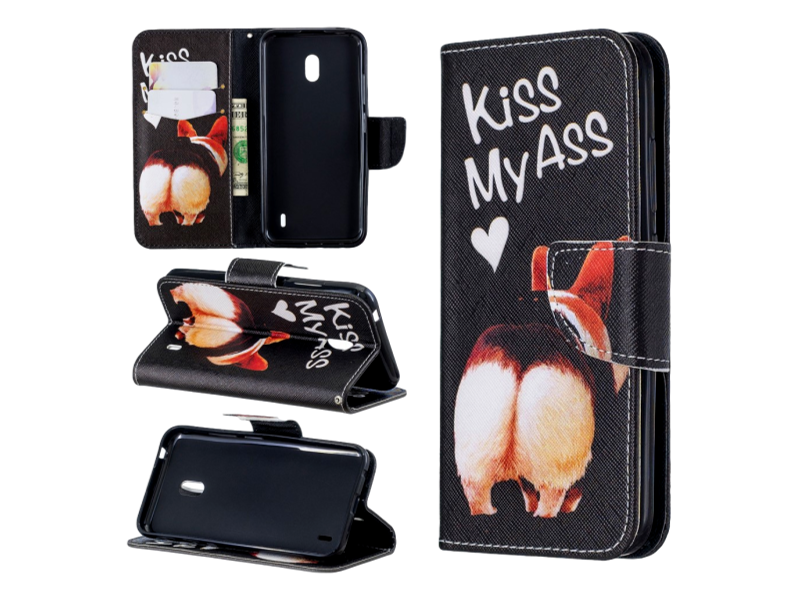 Kiss My Ass Flip Cover til Nokia 2.2