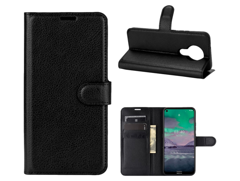 Graviera Flip Cover til Nokia 3.4-Sort