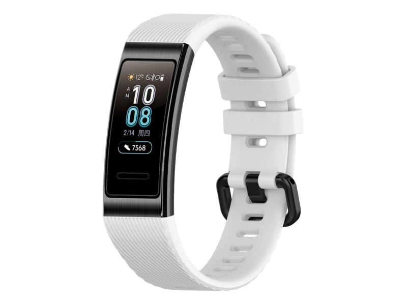 Evermart Silicone Rem Til Huawei Band 4 Pro-Hvid Huawei Band 4 Pro