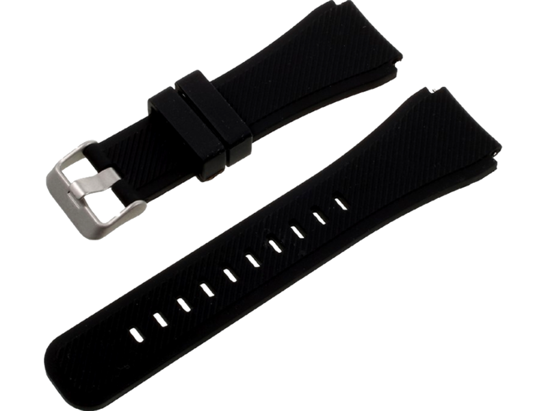 Silicone rem til Samsung Gear S3 / Galaxy Watch 46mm-Sort
