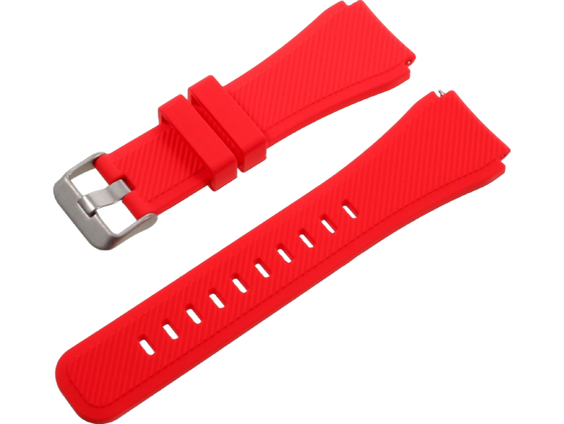 Silicone rem til Samsung Gear S3 / Galaxy Watch 46mm-Rød