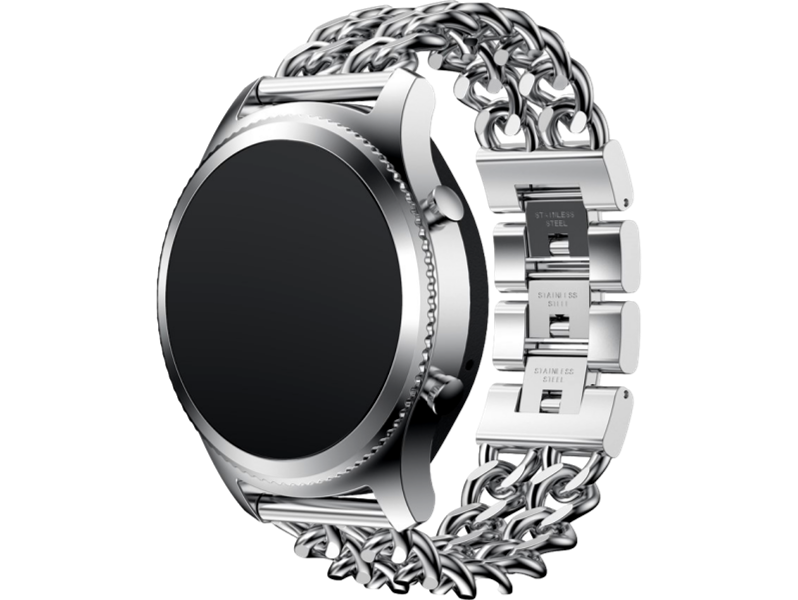 Pesaro rem i rustfrit stål til Samsung Gear S3 / Galaxy Watch 46mm-Sølv