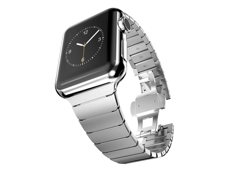 Ferrum rem til Apple Watch i rustfrit stål - 42/44mm-Sølv