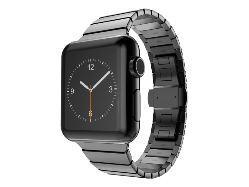 Ferrum rem til Apple Watch i rustfrit stål - 42/44mm-Sort