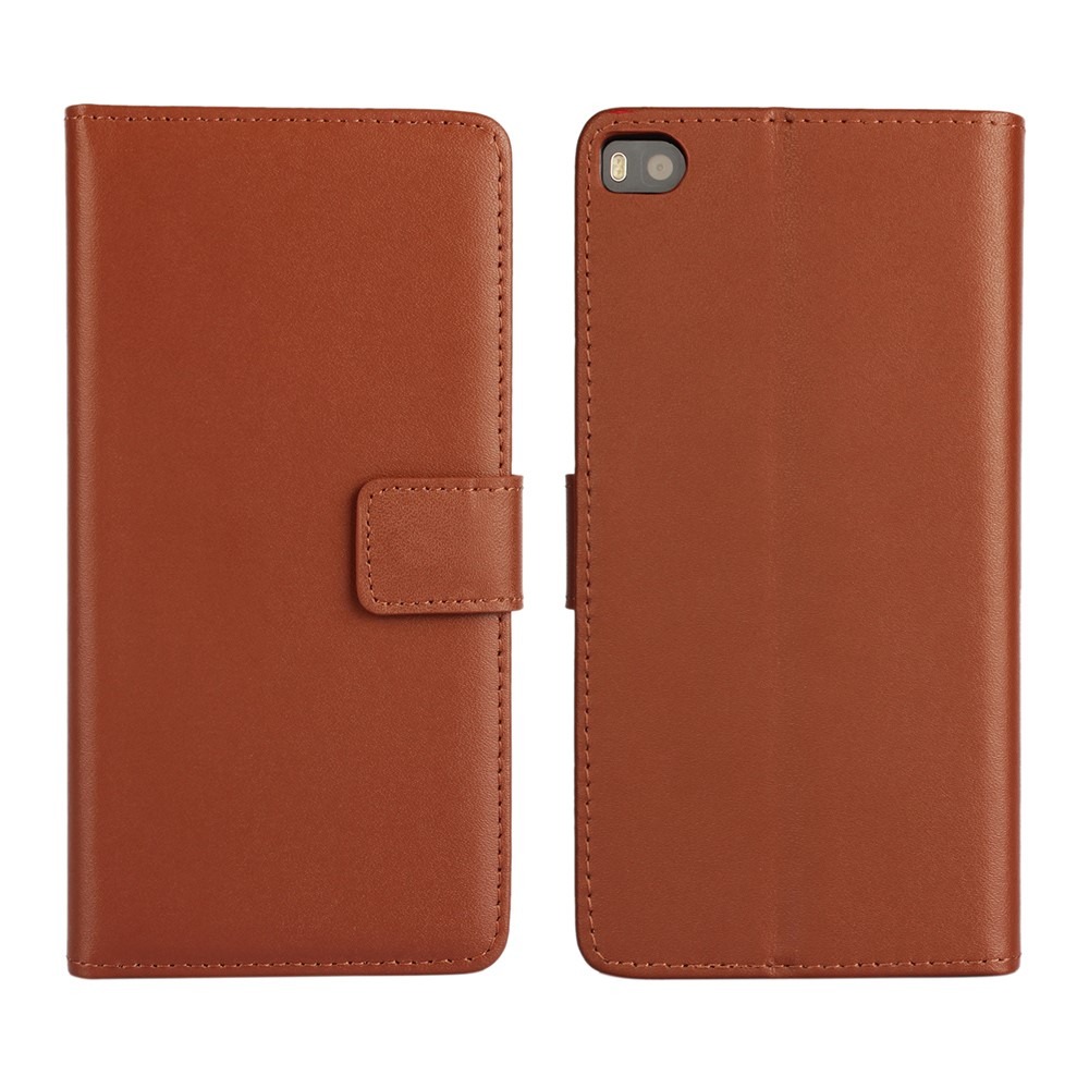 Graviera Huawei P8 Læder Flip Cover-Brun
