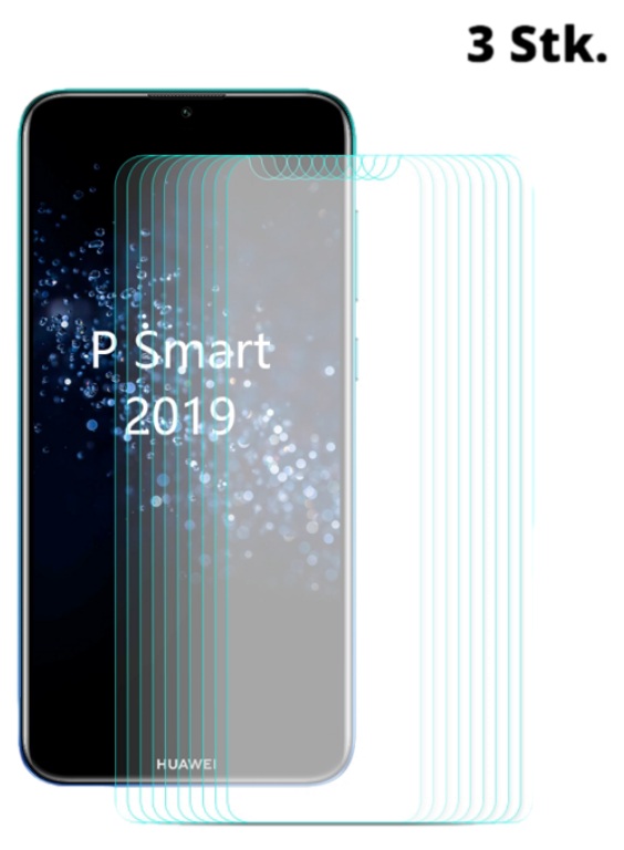 3 Stk. Hærdet Beskyttelsesglas til Huawei P Smart (2019)