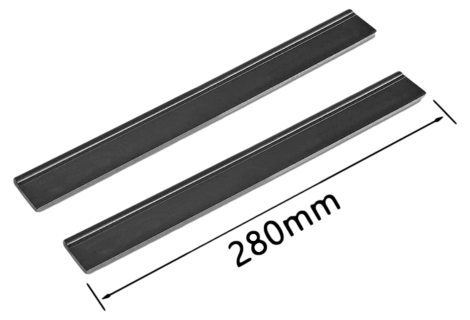 2-Pak Gummiliste til Kärcher WV1 / WV2 / WV5 / WV6 Vinduesvasker-280mm