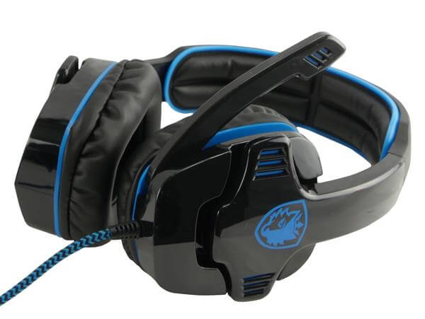 Sades Gpower 708 Gamer Headset - Sort/Blå Anti-Valentin