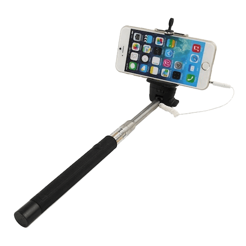 Selfie Stang / Selfie Stick med indbygget udløser