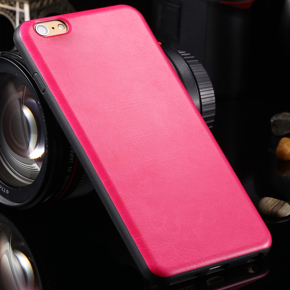 Læder / Tpu Cover Til Iphone 6 Plus / 6S Plus-Pink Udsalg