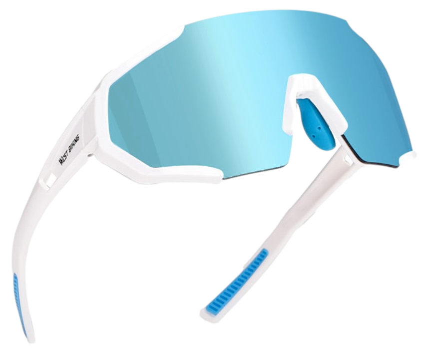 WB Merkur Cykelbriller m. 3 linser-Hvid