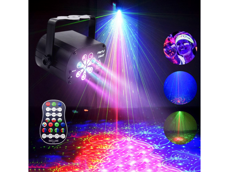 5: Diskolys m. Multifarvet Laser effekt