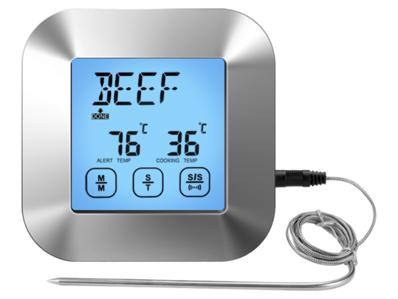 TS-82 Digitalt Stegetermometer m. Touchskærm & Timer