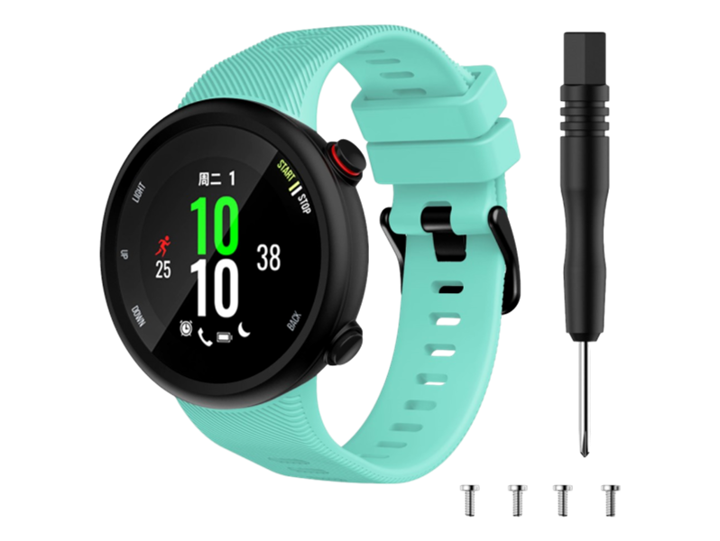 Silicone Rem Til Garmin Forerunner 45S / 45L Og Garmin Swim 2-Turkis Garmin Forerunner 45/S/L