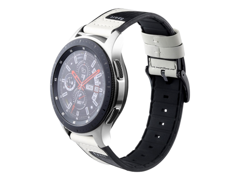 Warna rem til Samsung Gear S3 / Galaxy Watch 46mm-Hvid