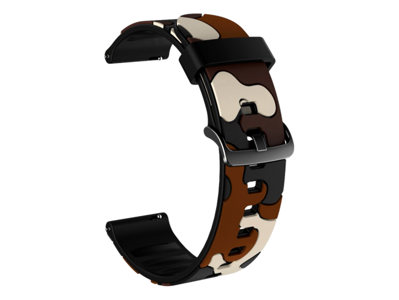 Camouflage rem til Samsung Gear S2 Classic / Sport / Galaxy Watch 42mm / Galaxy Watch Active-Mørkegrøn