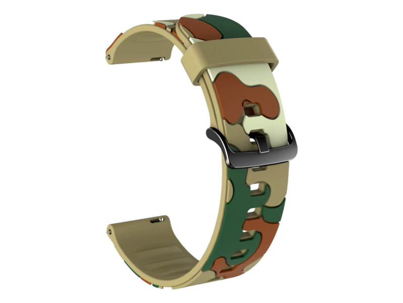 Camouflage rem til Samsung Galaxy Watch Active 2 40/44mm-Lysegrøn