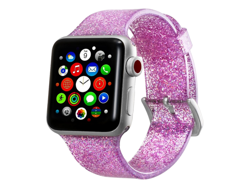 Glitter rem til Apple Watch 42mm & 44mm-Pink