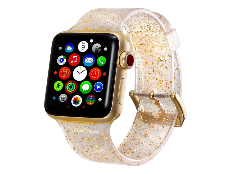 Glitter rem til Apple Watch 42mm & 44mm-Guld