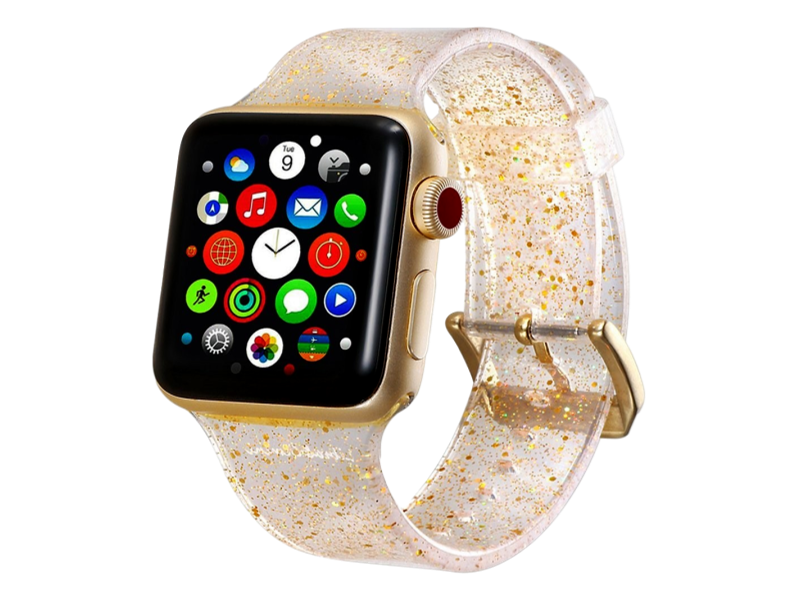 Glitter rem til Apple Watch 38mm & 40mm-Guld