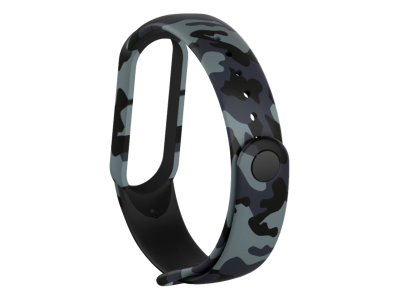 Silikone rem m/ Print til Xiaomi Mi Band 5 / 6-Camouflage