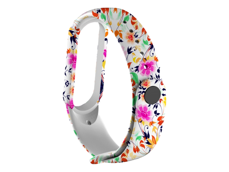 Silikone rem m/ Print til Xiaomi Mi Band 5 / 6-Blomster