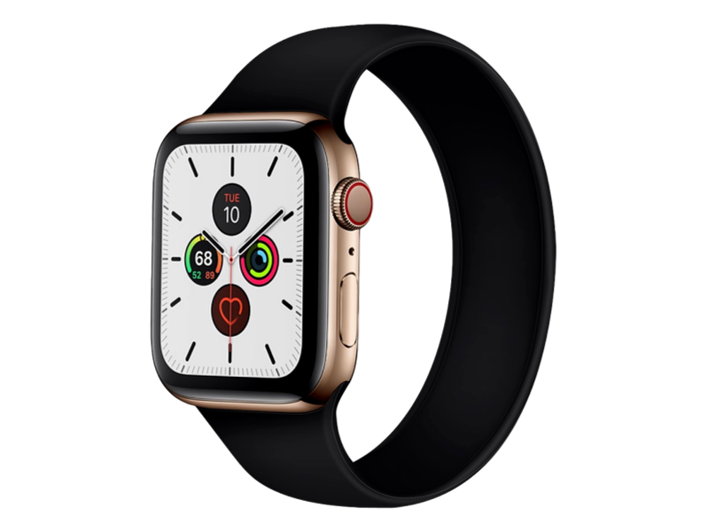 Silikone Rem til Apple Watch 5 40 mm i Solo Loop design - str. S