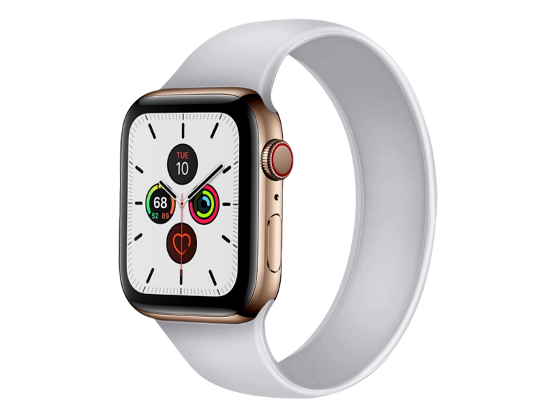 Silikone Rem til Apple Watch 4 44mm i Solo Loop design - str. M