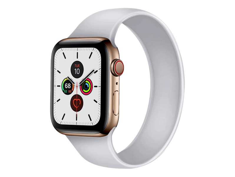 Silikone Rem til Apple Watch 5 44mm i Solo Loop design - str. M