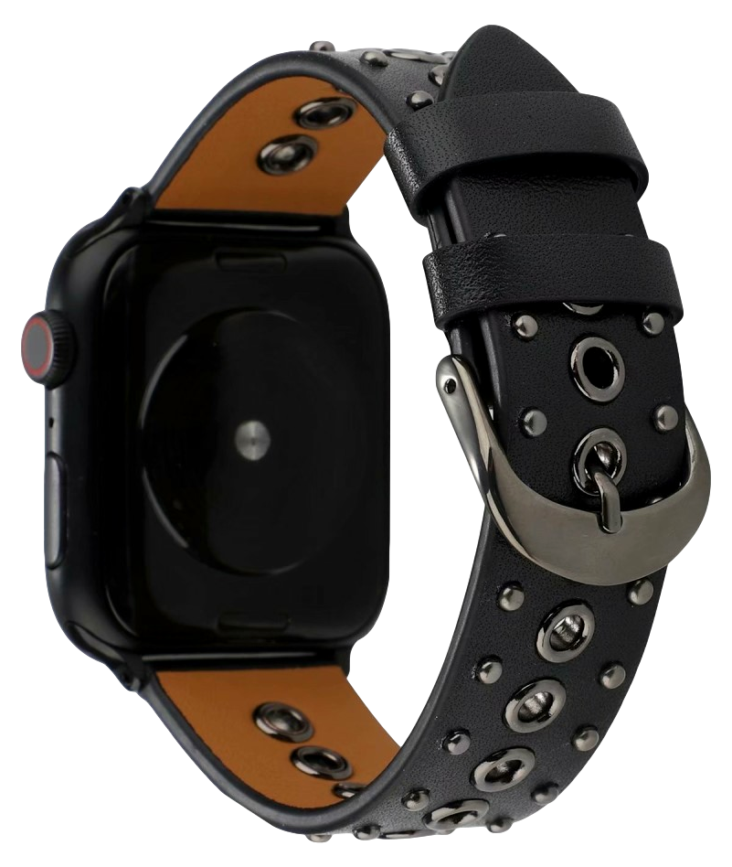 Punk Læder Rem til Apple Watch 4 - 44mm