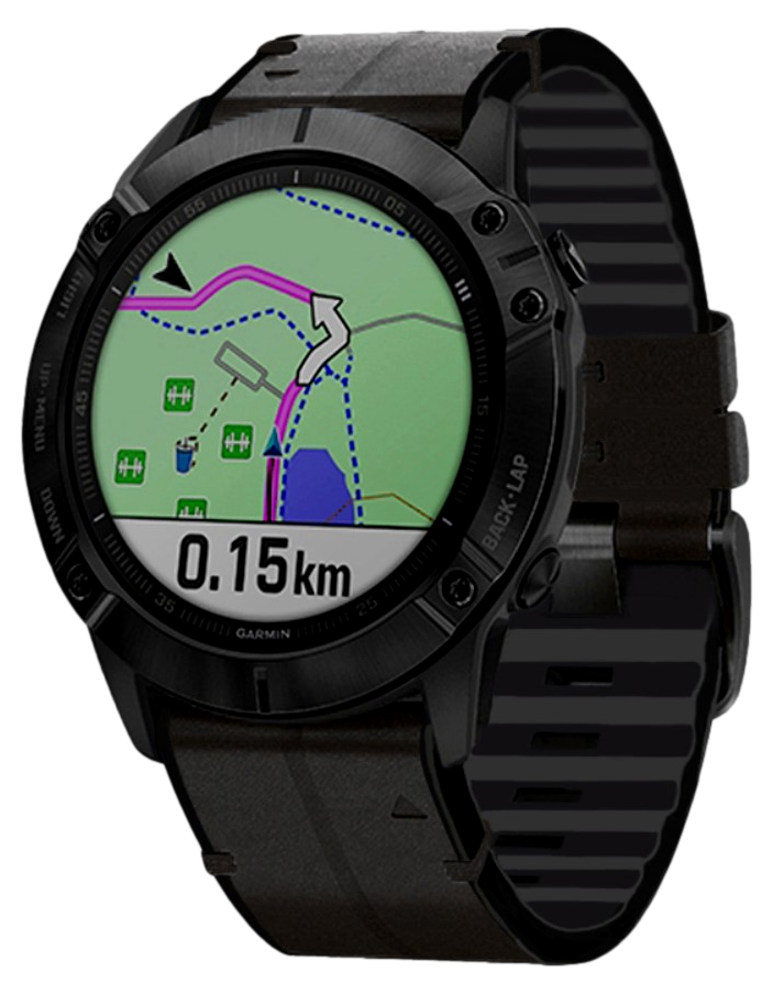 Læder rem til Garmin Fenix 5 / 5 Plus / 6 / 6 Pro / Chronos