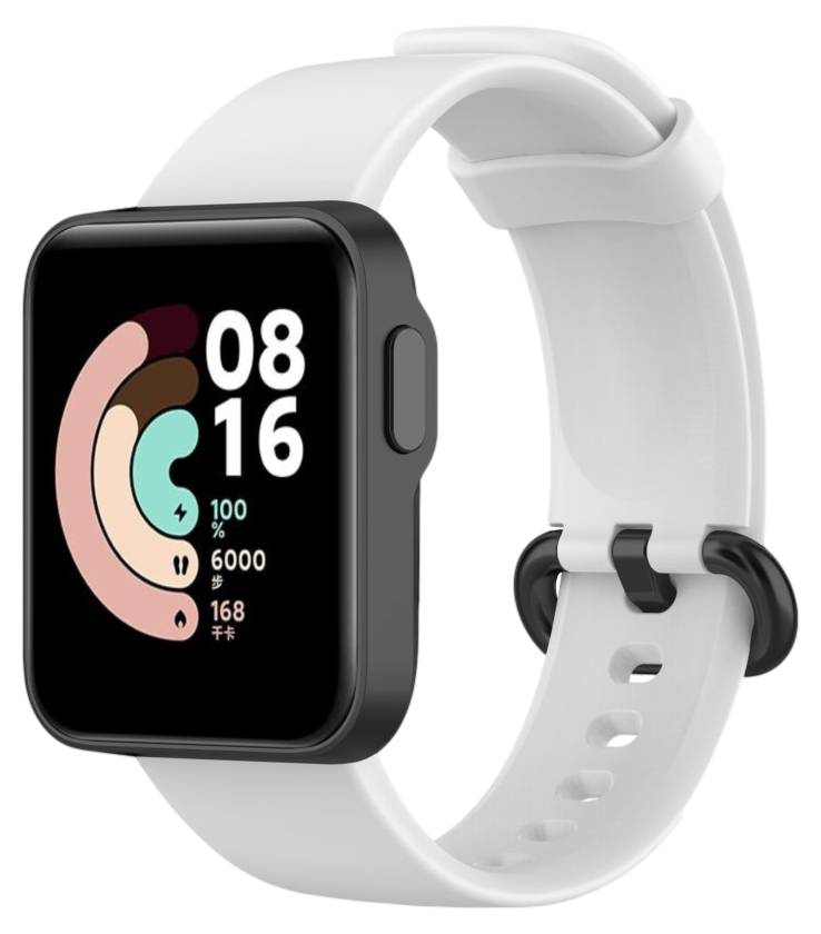 Silikone Rem til Xiaomi Mi Watch Lite-Hvid