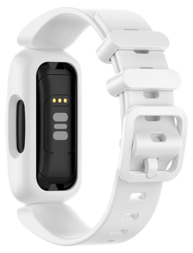 TPE Gummi Rem til Fitbit Ace 3-Hvid