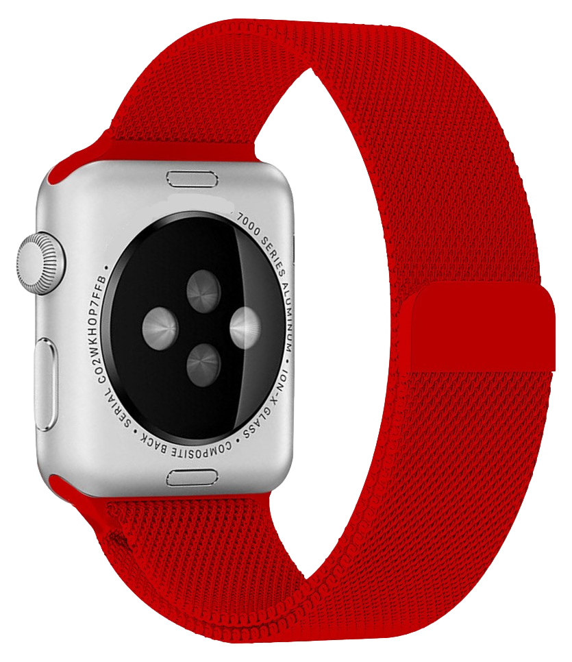 Mesh urlænke i rustfrit stål til Apple Watch-Rød-38 / 40 mm