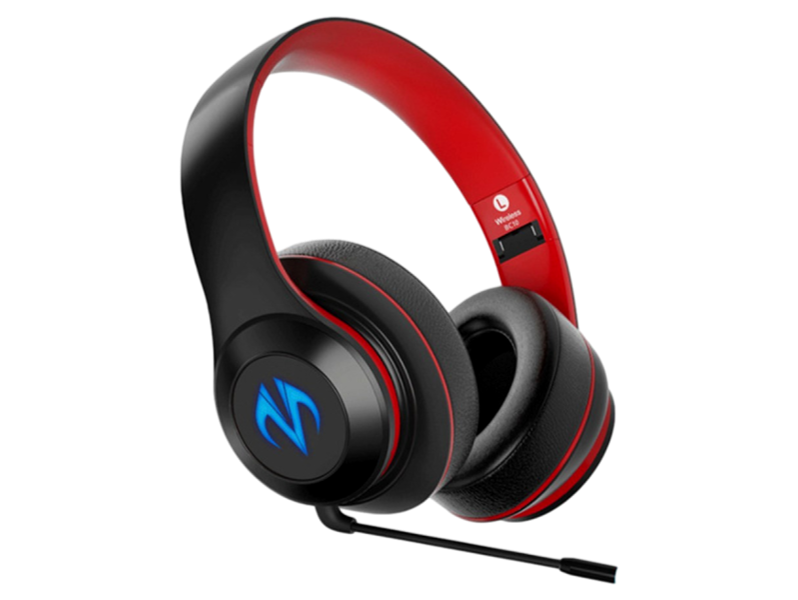 BC10 Bluetooth Gaming Headset m. LED Lys - Rødt