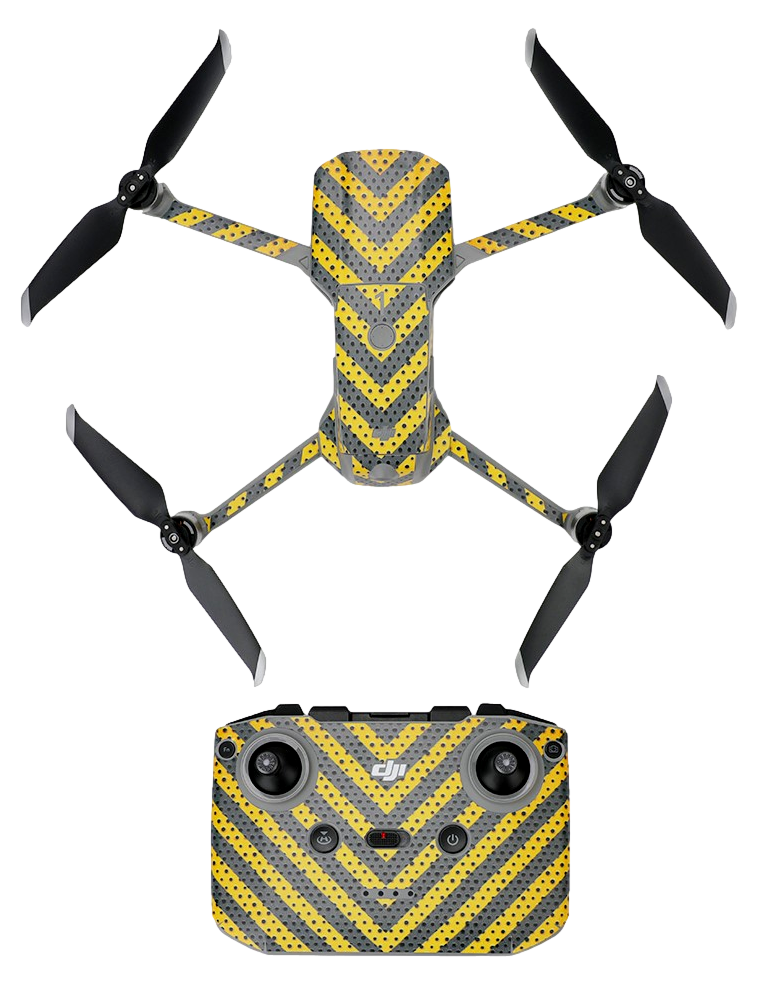 7: Skin / Klistermærke til DJI Mavic Air 2-Gul