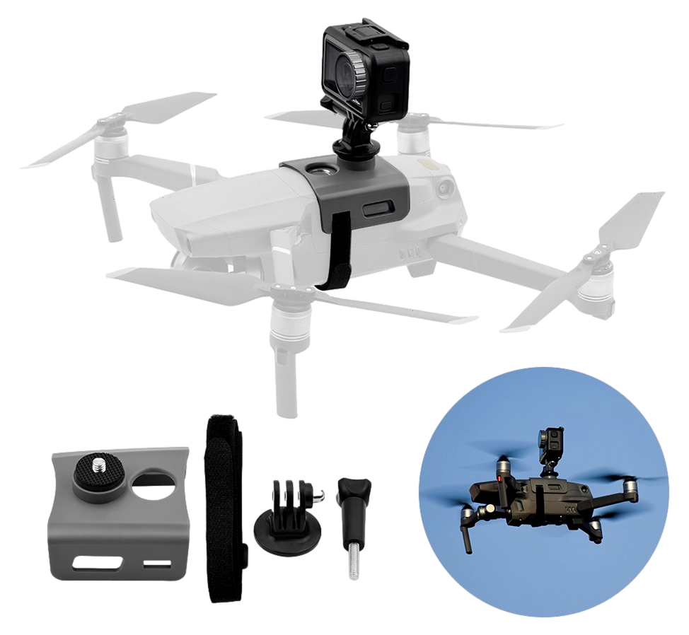 11: Action Kamera Mount til DJI Mavic 2 Pro / 2 Zoom