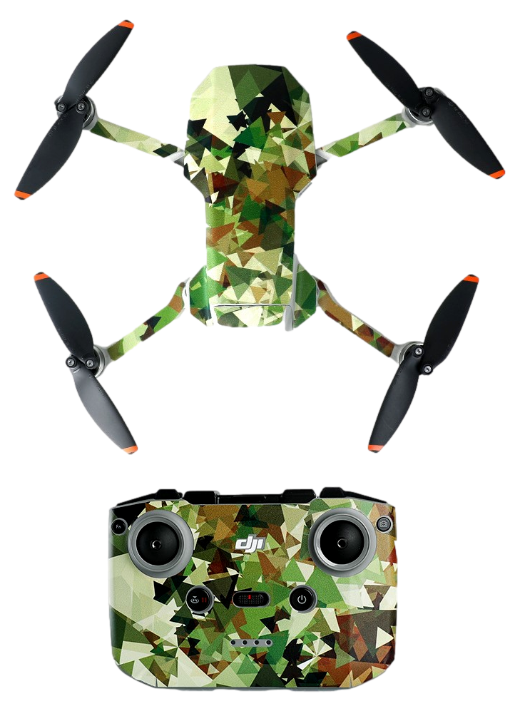 8: Skin / Klistermærke til DJI Mavic Mini 2-Camouflage