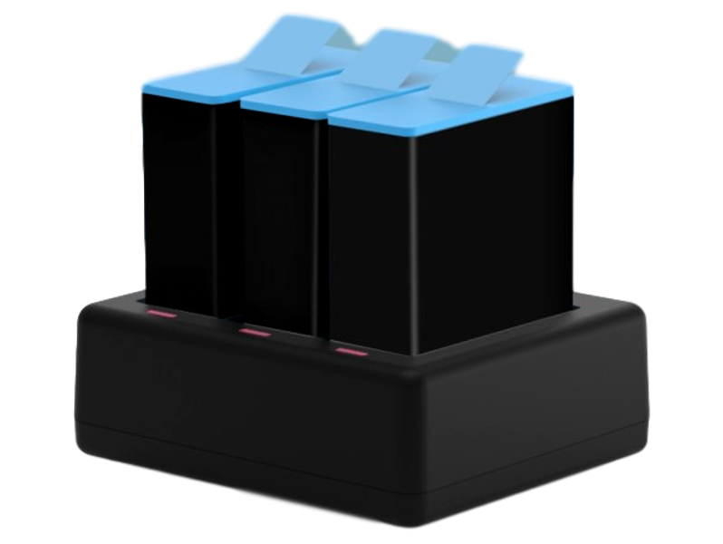 Tredobbelt batteri oplader til GoPro Hero 9 / 10 Black