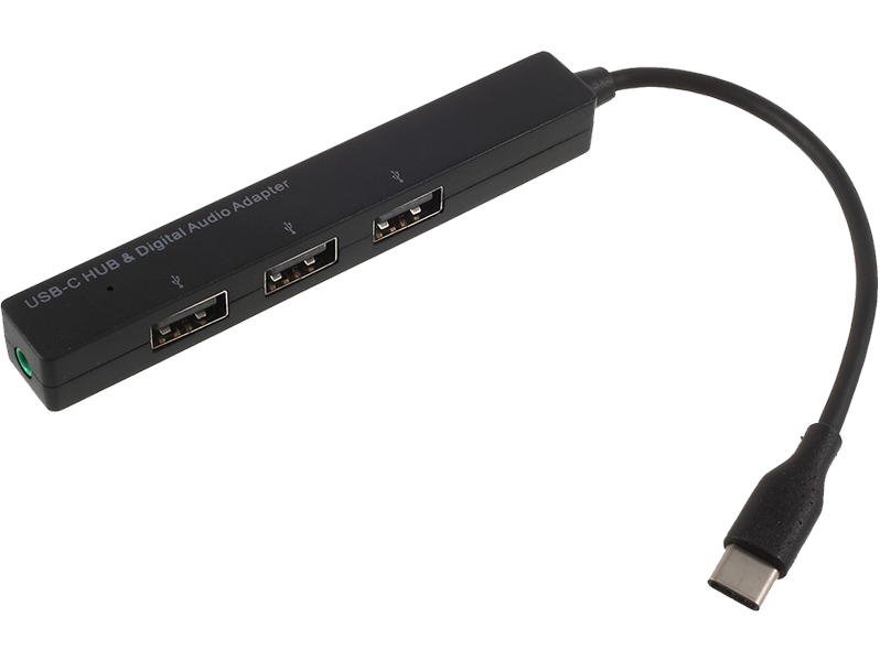 USB-C til USB & AUX Hub