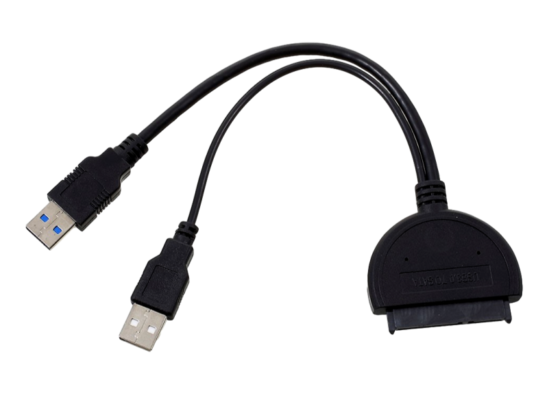 Dual USB til SATA Adapter Kabel