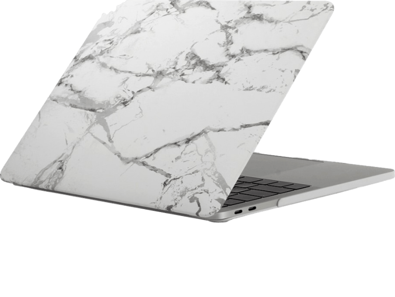 Sølv Marmor Cover til Macbook Pro 13" M1 2020 (A2338)