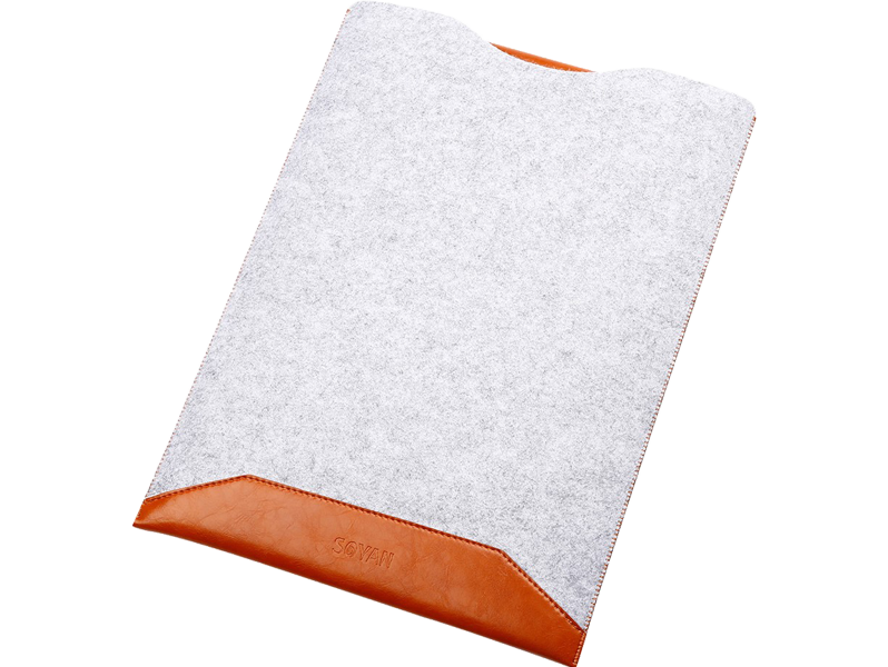 Callander Uld Og Læder Sleeve Til 15" & 16"-Brun 15" / 15,6" Computer Sleeves