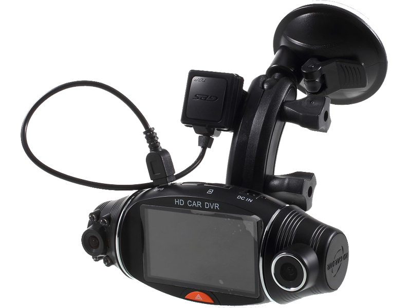 R310 Dashcam med GPS & Dual Camera