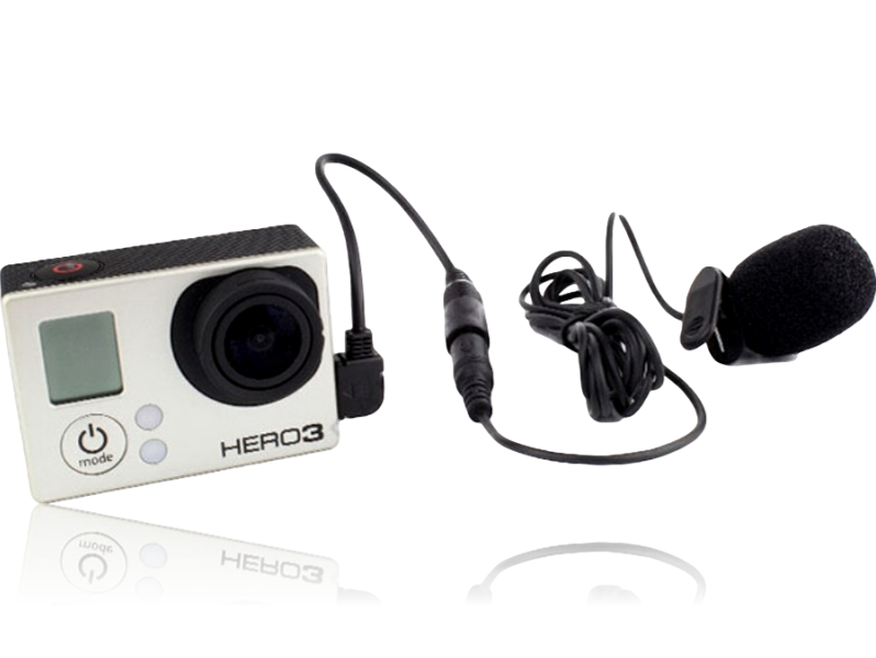 Ekstern mikrofon til GoPro Hero 3 / 3+ / 4