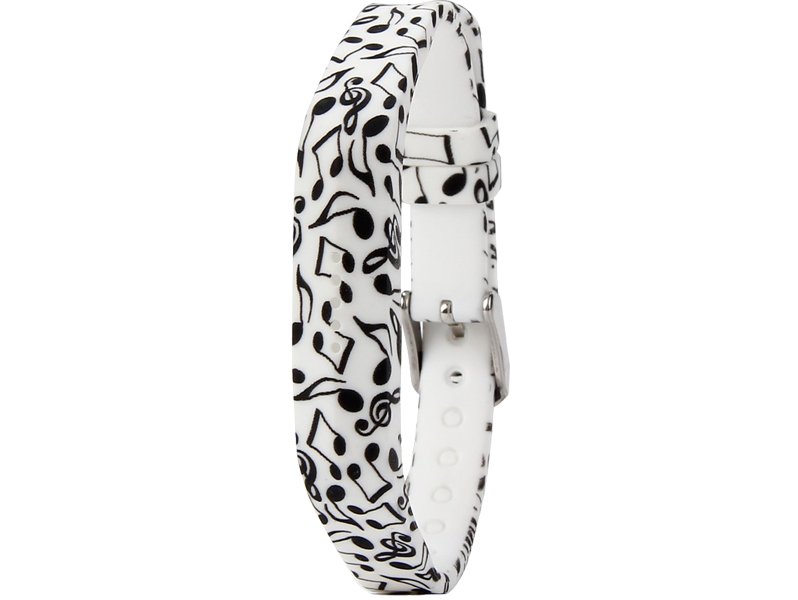 Mønstret Silicone Rem Til Fitbit Flex 2-Hvid Fitbit Flex 2