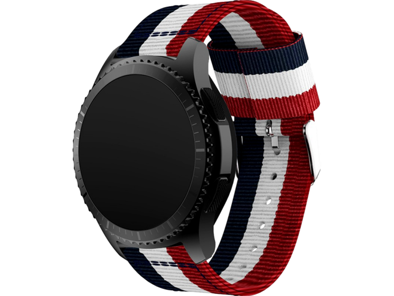 Catania rem i nylon til Samsung Gear S3 / Galaxy Watch 46mm-Rød / Blå